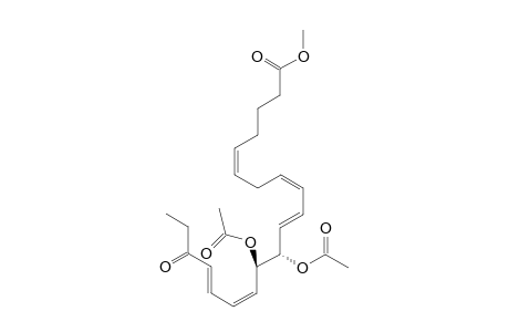 METHYL-(12R*),(13S*)-DIACETOXY-18-KETO-5Z,8Z,10E,14Z,16E-EICOSAPENTAENOATE