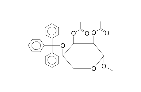 METHYL 2,3-DI-O-ACETYL-4-O-TRITYL-BETA-D-RIBOPYRANOSIDE