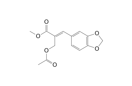 METHYL-(E)-2-(ACETOXYMETHYL)-3-(3,4-METHYLENEDIOXY-PHENYL)-PROPENOATE