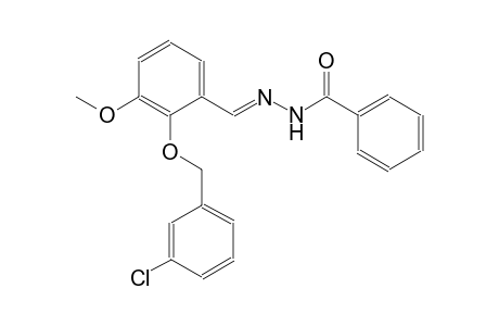 N'-((E)-{2-[(3-chlorobenzyl)oxy]-3-methoxyphenyl}methylidene)benzohydrazide