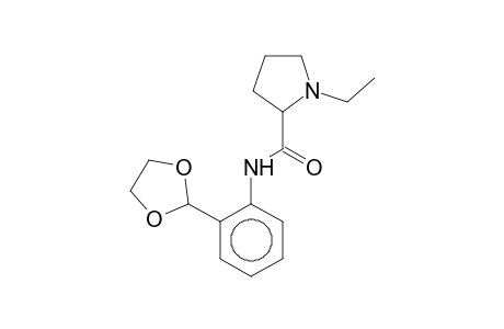 N-[2-(1,3-Dioxolan-2-yl)phenyl]-1-ethyl-2-pyrrolidinecarboxamide