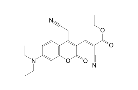 2-Cyano-3-(4-cyanomethyl-7-diethylamino-2-oxo-2H-chromen-3-yl)-acrylic acid ethyl ester