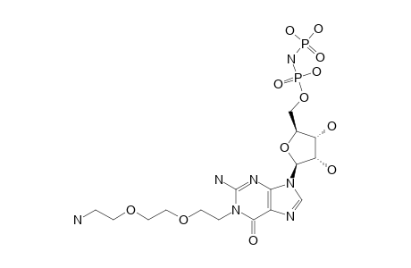 1-{2-[2-(2-AZIDOETHOXY)-ETHOXY]-ETHYL}-9-[5'-O-(IMIDODIPHOSPHATE)-BETA-D-RIBOFURNAOSYL]-GUANINE