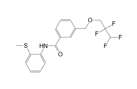 N-[2-(methylsulfanyl)phenyl]-3-[(2,2,3,3-tetrafluoropropoxy)methyl]benzamide