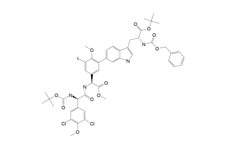 #32A;(R,R,R)-3-[6-(5-[1-[2-(3,5-DICHLORO-4-METHOXYPHENYL)-2-TERT.-BUTOXYCARBONYLAMINO-ACETYLAMINO]-1-METHOXYCARBONYLMETHYL]-3-IODO-2-METHOXYPHENYL)-INDOL-3-YL]