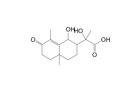 2,6-Dimethyl-10-hydroxy-9-(1-hydroxy-1-carboxyethyl)bicyclo[4.4.0]dec-1-en-3-one