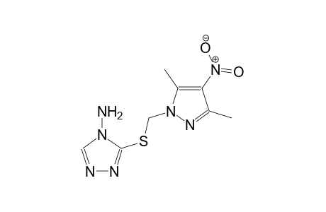 4H-1,2,4-triazol-4-amine, 3-[[(3,5-dimethyl-4-nitro-1H-pyrazol-1-yl)methyl]thio]-