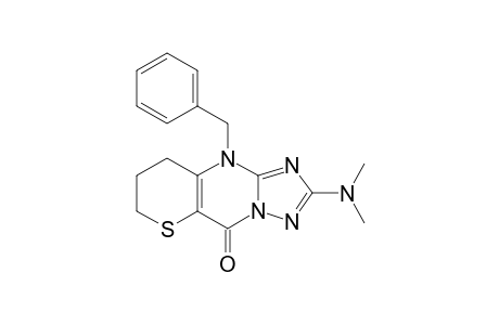 10-BENZYL-7,8-DIHYDRO-2-DIMETHYLAMINO-9H,10H-THIOPYRANO-[3,2-D]-1,2,4-TRIAZOLO-[1,5-A]-PYRIMIDIN-5-ONE