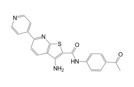 thieno[2,3-b]pyridine-2-carboxamide, N-(4-acetylphenyl)-3-amino-6-(4-pyridinyl)-