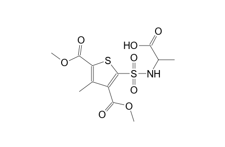 N-{[3,5-bis(methoxycarbonyl)-4-methyl-2-thienyl]sulfonyl}alanine