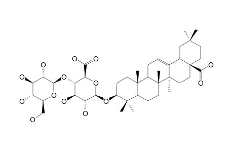 3-O-[BETA-D-GLUCOPYRANOSYL-(1->4)-BETA-D-GLUCURONOPYRANOSYL]-OLEANOLIC-ACID