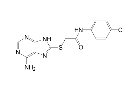 acetamide, 2-[(6-amino-9H-purin-8-yl)thio]-N-(4-chlorophenyl)-