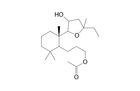 (9S,11R,13S)-8-acetoxy-9,13-epoxy-17-nor-8,9-secolabdan-13-ol