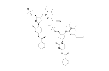 [R(P)/S(P)]-N-(4)-BENZOYL-5'-O-(1-METHOXY-1-METHYLETHYL)-2'-DEOXY-CYTIDINE-3'-(2-CYANOETHYL-N,N-DIISOPROPYL)-PHOSPHOR-AMIDITE;MIXTURE