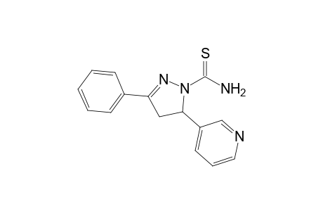 3-Phenyl-5-(3'-pyridyl)-1-(thiocarbamoyl)-2-pyrazoline