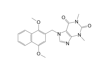 7-[(1,4-DIMETHOXY-NAPHTHALEN-2-YL)-METHYL]-1,3-DIMETHYL-3,7-DIHYDRO-1H-PURINE-2,6-DIONE