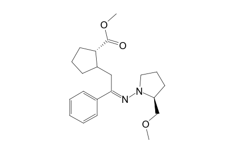 E-(+)-(2S,1"R,2"S)-1-{-2'-[2"-(Methoxycarbonyl) cyclopentyl]-1-phenylethylideneamino }-2-(methoxymethyl) pyrrolidine