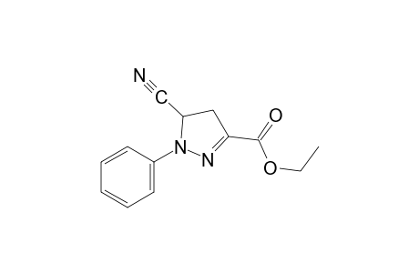 5-cyano-1-phenyl-2-pyrazoline-8-carboxylic acid, ethyl ester