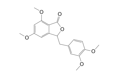 3-(3',4'-DIMETHOXYBENZYL)-5,7-DIMETHOXY-PHTHALIDE