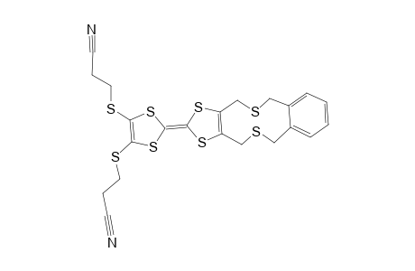 2-[4,5-BIS-(2-CYANOETHYLTHIO)-1,3-DITHIOLE-2-YLIDEN]-4,6,11,13-TETRAHYDRO-BENZO-[H]-(1,3)-DITHIOLO-[4',5'-C]-(1,6)-DITHIECIN