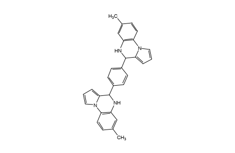 4,4'-p-PHENYLENEBIS[4,5-DIHYDRO-7-METHYLPYRROLO[1,2-a]QUINOXALINE]