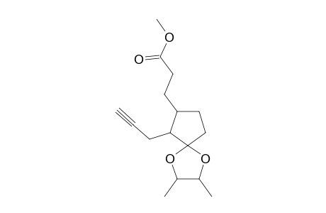 1,4-DIOXASPIRO[4.4]NONANE-7-PROPANOIC ACID, 2,3-DIMETHYL-6-(2-PROPYNYL)-, METHYL ESTER, [2R-[2alpha,3beta,5alpha(6S*,7R*)]]-