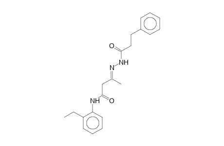 2'-Ethyl-3-[(3-phenylpropionyl)hydrazono]butyranilide