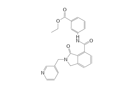 ethyl 3-({[3-oxo-2-(3-pyridinylmethyl)-2,3-dihydro-1H-isoindol-4-yl]carbonyl}amino)benzoate