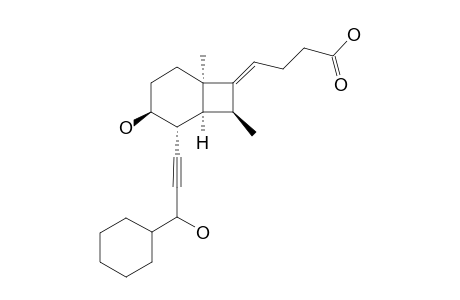 (E)-(3'S,1S,2S,3R,6S)-4-[2-(3'-HYDROXY-3'-CYClOHEXYLPROP-1'-YNYL]-3-HYDROXY-6-METHYL-8-ENDO-METHYLBICYClO-[4.2.0]-OCT-7-YLIDENE]-BUTANOIC-ACID