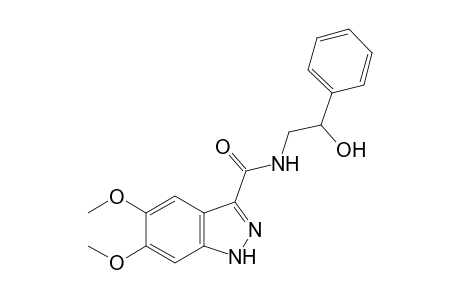 5,6-dimethoxy-N-(beta-hydroxyphenethyl)-1H-indazole-3-carboxamide