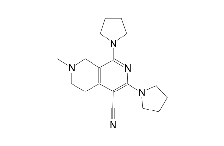 2,7-naphthyridine-4-carbonitrile, 5,6,7,8-tetrahydro-7-methyl-1,3-di(1-pyrrolidinyl)-