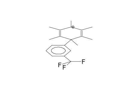 1-(META-TRIFLUOROMETHYLPHENYL)-1,2,3,4,5,6-HEXAMETHYL-4-BENZOLONIUMCATION