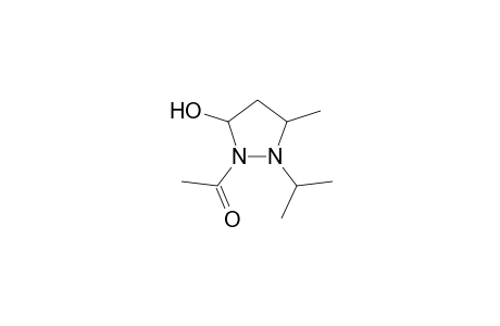 2-Acetyl-1-isopropyl-5-methyl-3-pyrazolidinol