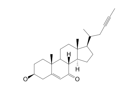 GELLIUSTEROL-B;26,27-BISNORCHOLEST-5-EN-23-YN-3-BETA-OL-7-ONE