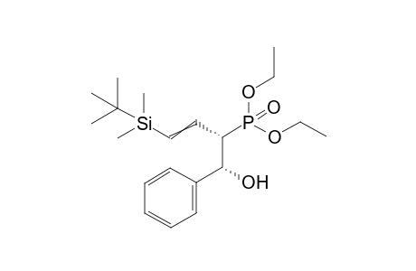 Threo-3-(tert-Butyldimethylsilanyl)-1-hydroxylphenylmethyl-allyl-phosphonic Acid Diethyl Ester