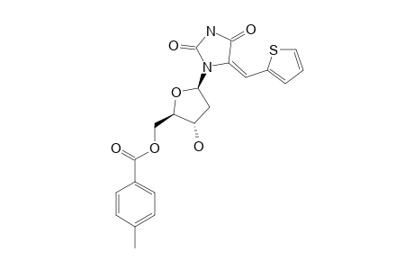 (Z)-1-[2-DEOXY-5-O-(4-METHYLBENZOYL)-BETA-D-ERYTHRO-PENTOFURANOSYL]-5-(2-THIENYLMETHYLENE)-2,4-IMIDAZOLIDINEDIONE