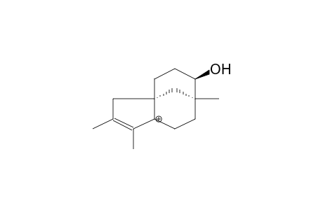 (1S,8R,9S)-9-HYDROXY-3,4,8-TRIMETHYLTRICYCLO[6.3.1.0(1,5)]DODECA-3,5-DIENE, PROTONATED