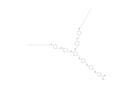 [4-(2)-3,4-4-(3)]-12G1-CO2CH3;METHYL-4-[4'-[4''-[3''',4'''-BIS-[4''''-[PARA-(N-DODECAN-1-YLOXY)-BENZYLOXY]-BENZYLOXY]-BENZYLOXY]-BENZYLOXY]-BENZYLOXY]-BENZOA