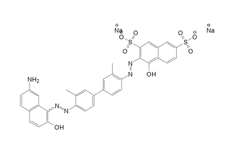 2,7-Naphthalenedisulfonic acid, 3-[[4'-[(7-amino-2-hydroxy-1-naphthalenyl)azo]-3,3'-dimethyl[1,1'-biphenyl]-4-yl]azo]-4-hydroxy-, disodium salt