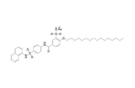 2-(hexadecyloxy)-5-{{p-[(1-naphthyl)sulfamoyl]phenyl}carbamoyl}benzenesulfonic acid, sodium salt