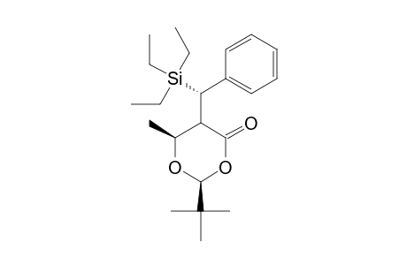 (1'S,2R,5R,6R)-2-TERT.-BUTYL-6-METHYL-5-(1'-TRIETHYLSILYLBENZYL)-1,3-DIOXAN-4-ONE