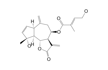 EUPALINILIDE-B;8-BETA-(4'-HYDROXYTIGLOYLOXY)-4-ALPHA-HYDROXY-1-ALPHA-H,5-ALPHA-H,6-BETA-H,7-ALPHA-H-GUAI-2,10(14),11(13)-TRIEN-6,12-OLIDE