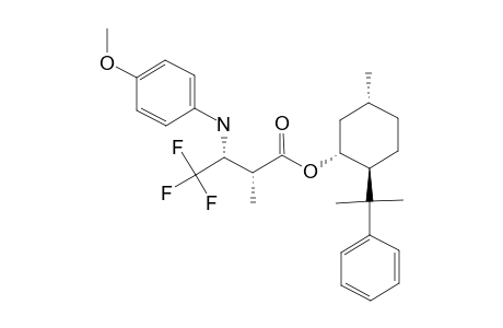 (2S,5S,1R)-5-METHYL-2-(1-METHYL-1-PHENYLETHYL)-CYCLOHEXYL-4,4,4-TRIFLUORO-3-(4-METHOXYANILINO)-2-METHYL-BUTANOATE;MAJOR-DIASTEREOMER