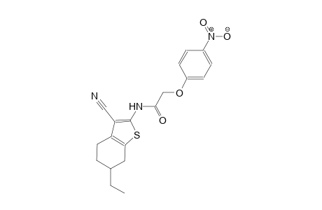 N-(3-cyano-6-ethyl-4,5,6,7-tetrahydro-1-benzothien-2-yl)-2-(4-nitrophenoxy)acetamide