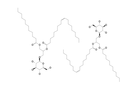 1-O-LAUROYL-2-O-OLEOYL-3-O-BETA-D-GLUCOPYRANOSYL-RAC-GLYCEROL;DIASTEREOISOMER-1-AND-2