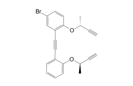 (-)-4-Bromo-1-{[(1R)-1-methylprop-2-yn-1-yl]oxy}-2-[(2-{[(1R)-1-methylprop-2-yn-1-yl]oxy}phenyl)ethynyl]benzene