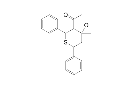 3-Acetyl-2,6-diphenyl-4-methyl-tetrahydrothiopyran-4-ol