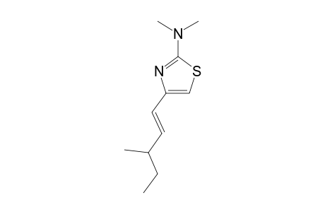 2-DIMETHYLAMINO-4-[(E)-3PHENYL-1-PENTENYL]-THIAZOLE