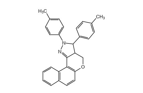 2,3-di-p-tolyl-2,3,3a,4-tetrahydronaphtho[1',2':5,6]pyrano[4,3-c]pyrazole