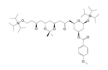 #11;(+)-(2S,4S,6S)-2-[3-[(4S,6S)-6-[(2S)-2-HYDROXY-4-[(TRIISOPROPYLSILYL)-OXY]-BUTYL]-2,2-DIMETHYL-1,3-DIOXAN-4-YL]-2-OXOPROPYL]-TETRAHYDRO-6-[(TIISOPROPYLSILY